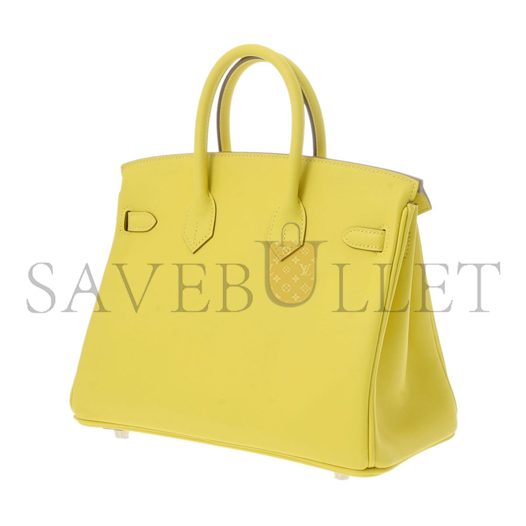 HERMÈS MASTER BIRKIN 25 SWIFT LEATHER CHICK YELLOW GOLD BUCKLE H049362CK19 (25*20*13cm)